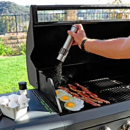 Brand-Man 6-Burner Gas Outdoor Kitchen Grill Island with Side Burner