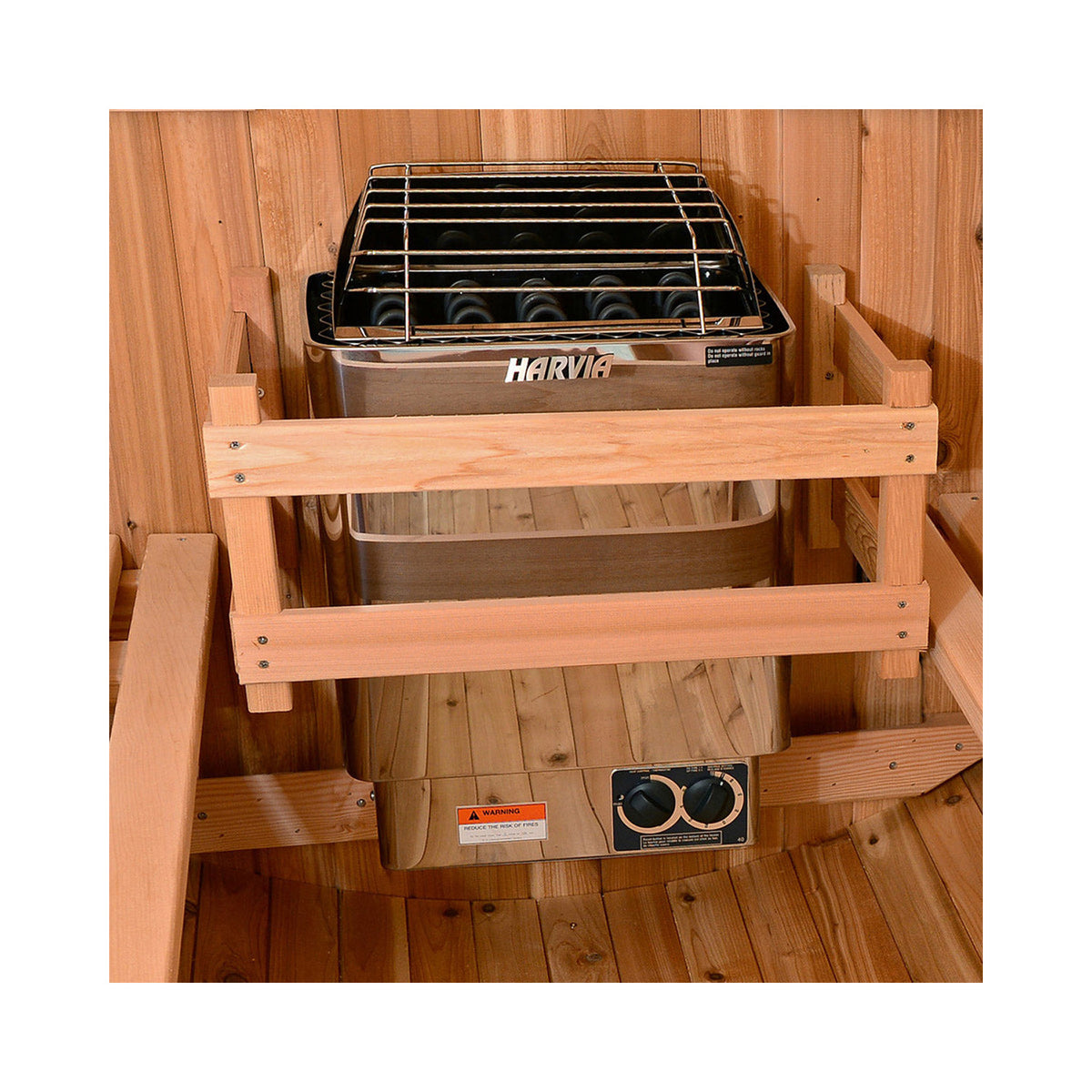 Almost Heaven Saunas Duet 2-Person Outdoor Barrel Sauna
