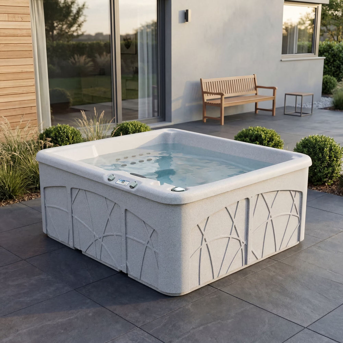 Bahama (LS350DX) Hot Tub - 5-Person, 28-Jet, Plug & Play Spa, Sea Salt