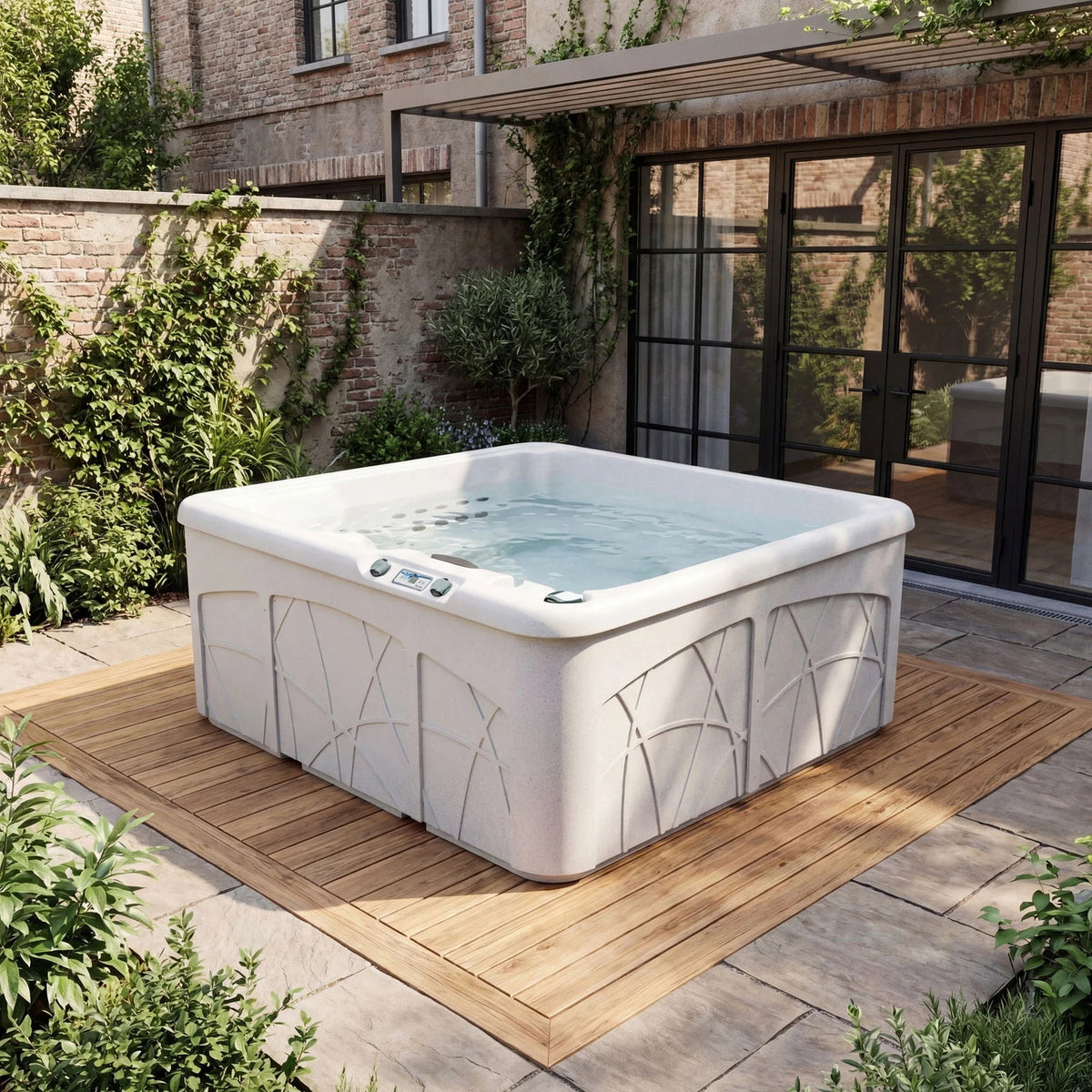 Bahama (LS350DX) Hot Tub - 5-Person, 28-Jet, Plug & Play Spa, Sea Salt