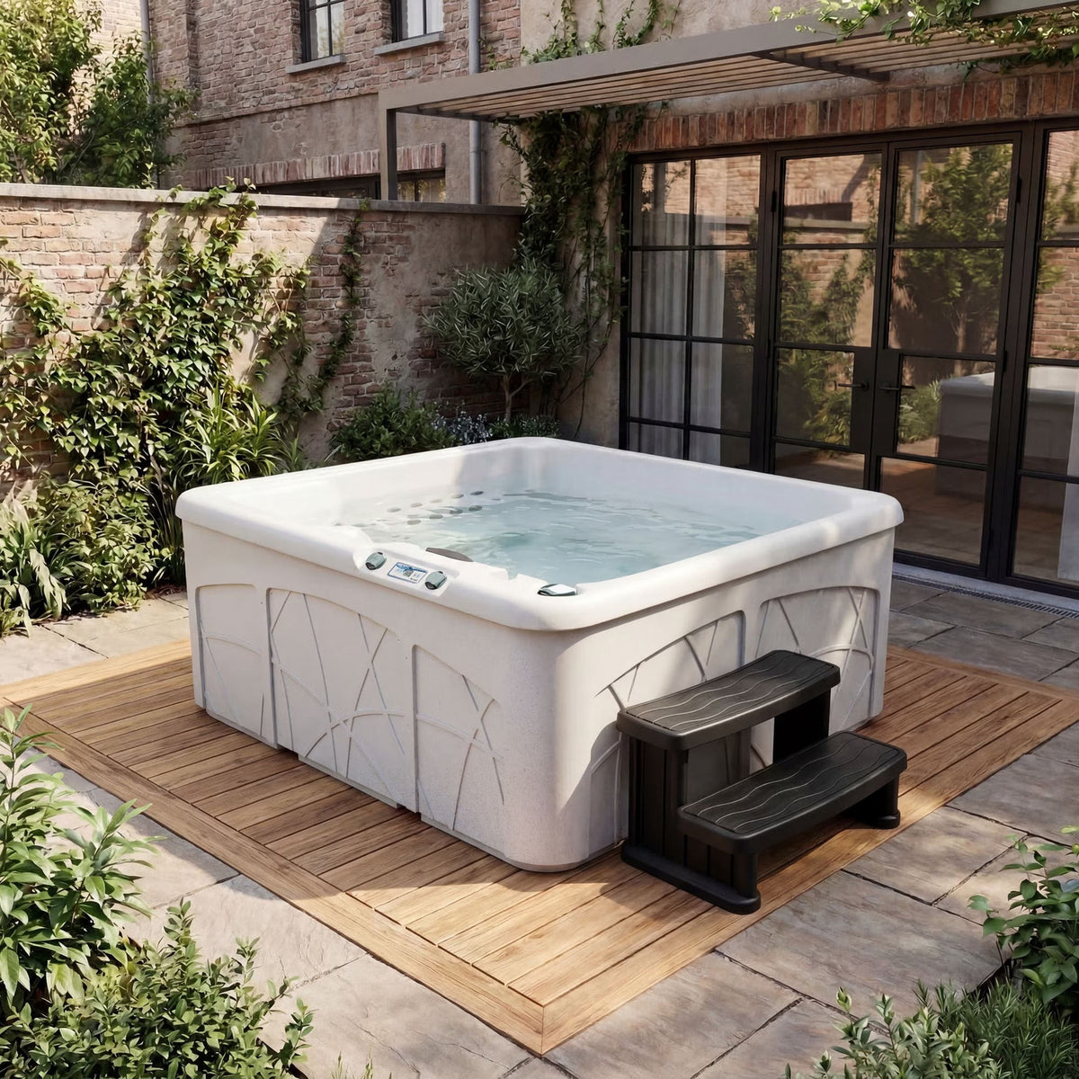 Bahama (LS350DX) Hot Tub - 5-Person, 28-Jet, Plug & Play Spa, Sea Salt