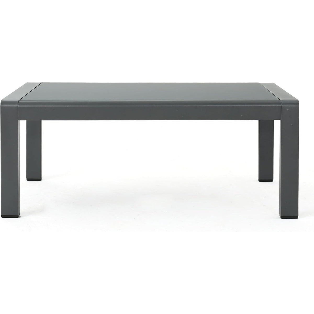 Cape Coral Outdoor Grey Aluminum 4 Piece Sofa Conversation Set with Water Resistant Cushions
