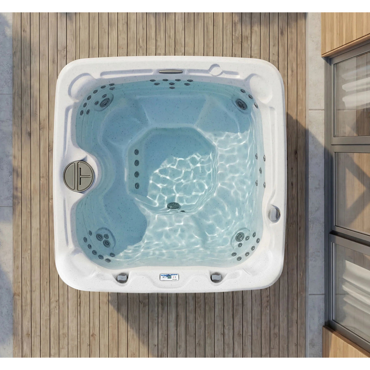 Coronado (LS600DX) Hot Tub - 7 Person, 65-Jet, 220V Spa, Sea Salt/ Espresso Brown