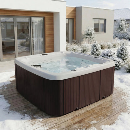Coronado (LS600DX) Hot Tub - 7 Person, 65-Jet, 220V Spa, Sea Salt/ Espresso Brown