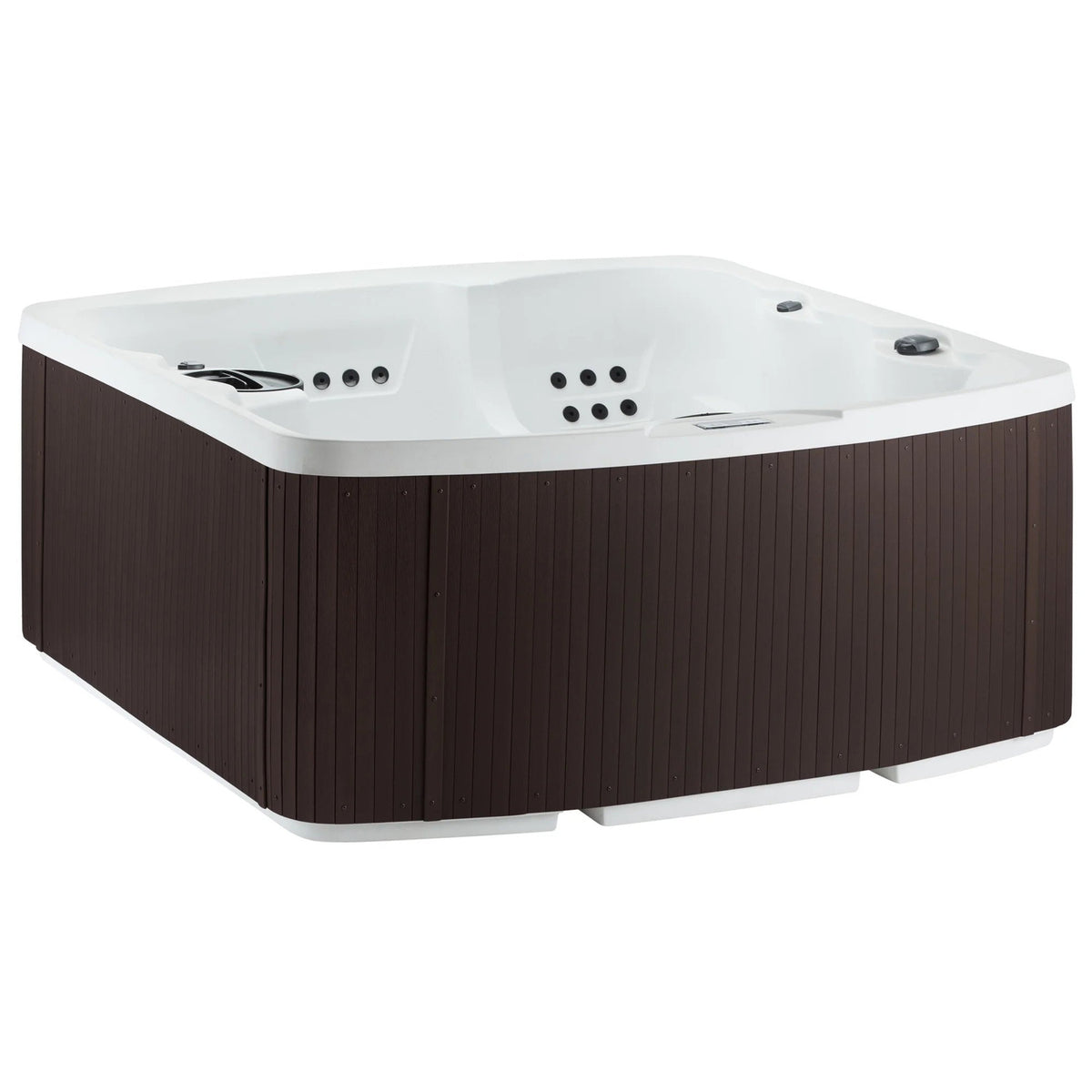Leganza Hot Tub - 6-Person, 90- Jet, 230-Volt Spa in Arctic White/Espresso