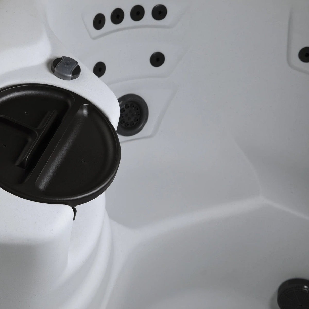 Leganza Hot Tub - 6-Person, 90- Jet, 230-Volt Spa in Arctic White/Espresso