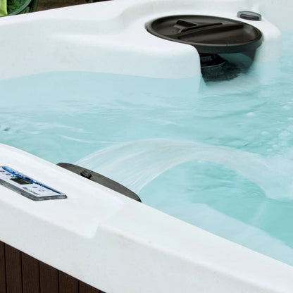 Leganza Hot Tub - 6-Person, 90- Jet, 230-Volt Spa in Arctic White/Espresso