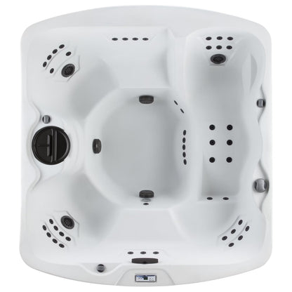Leganza Hot Tub - 6-Person, 90- Jet, 230-Volt Spa in Arctic White/Espresso