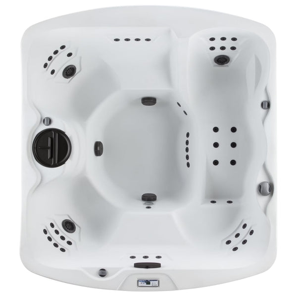 Leganza Hot Tub - 6-Person, 90- Jet, 230-Volt Spa in Arctic White/Espresso