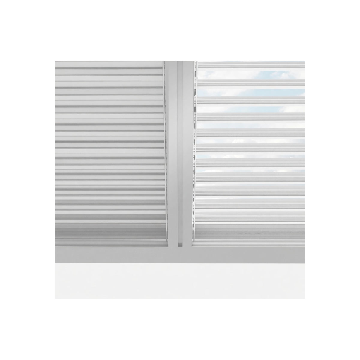 Louvered Pergola 12' X 14' White Adjustable Hardtop for Patio