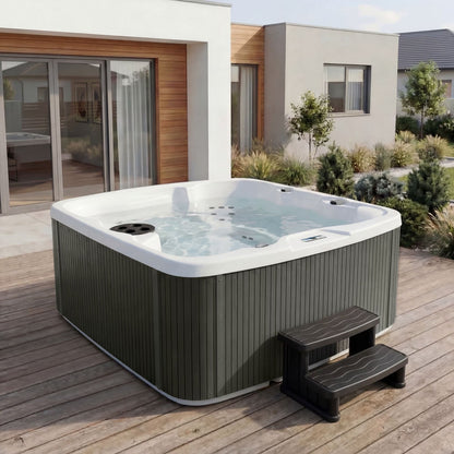 LS500 Plus, 5-Person, 23 Jets, Plug and Play Spa, Arctic White/Coastal Gray