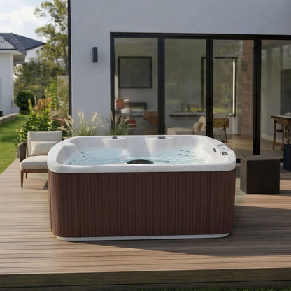 LS550 plus Hot Tub - 5 Person, 65- Jet, 220-Volt Spa Sea Salt/ Espresso