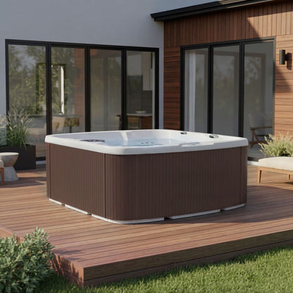 LS550 plus Hot Tub - 5 Person, 65- Jet, 220-Volt Spa Sea Salt/ Espresso