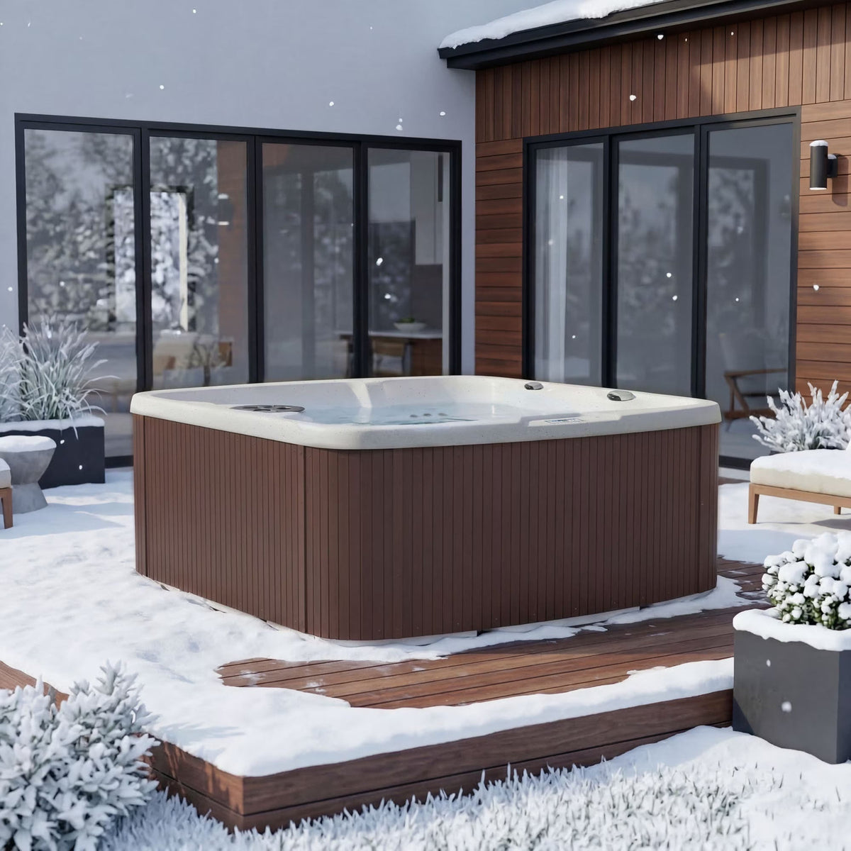 LS550 plus Hot Tub - 5 Person, 65- Jet, 220-Volt Spa Sea Salt/ Espresso