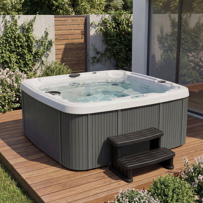 LS700DX Hot Tub - 7 Person, 90-Jet, 220-Volt, Sea Salt/ Coastal Gray
