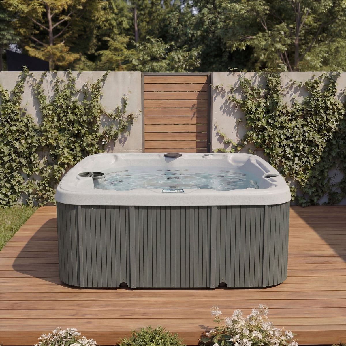 LS700DX Hot Tub - 7 Person, 90-Jet, 220-Volt, Sea Salt/ Coastal Gray