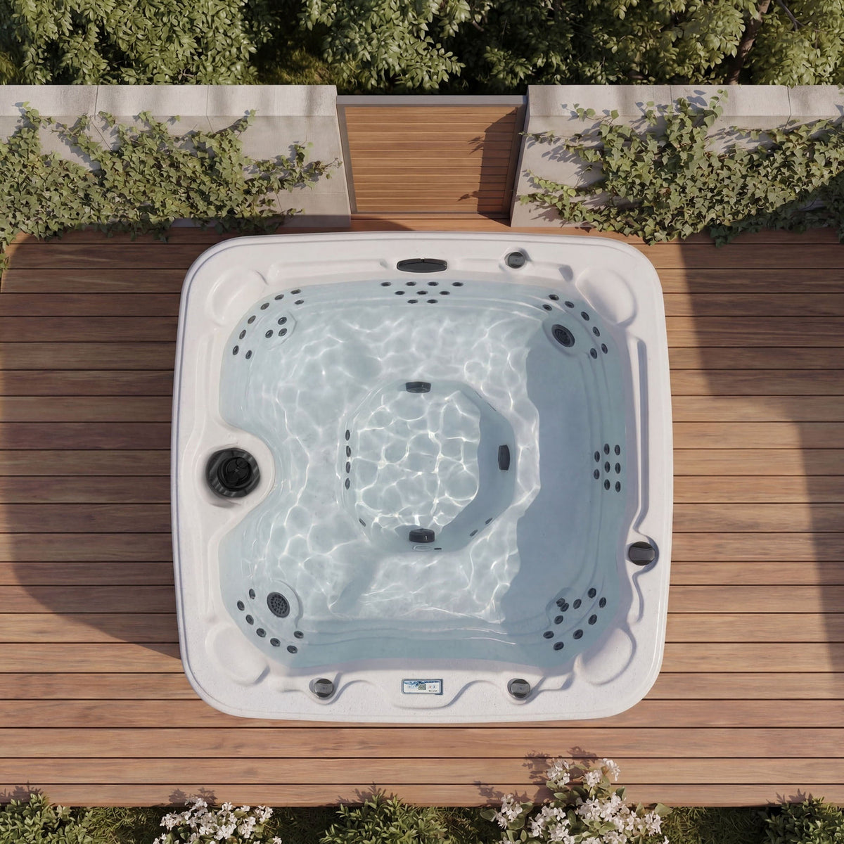LS700DX Hot Tub - 7 Person, 90-Jet, 220-Volt, Sea Salt/ Coastal Gray
