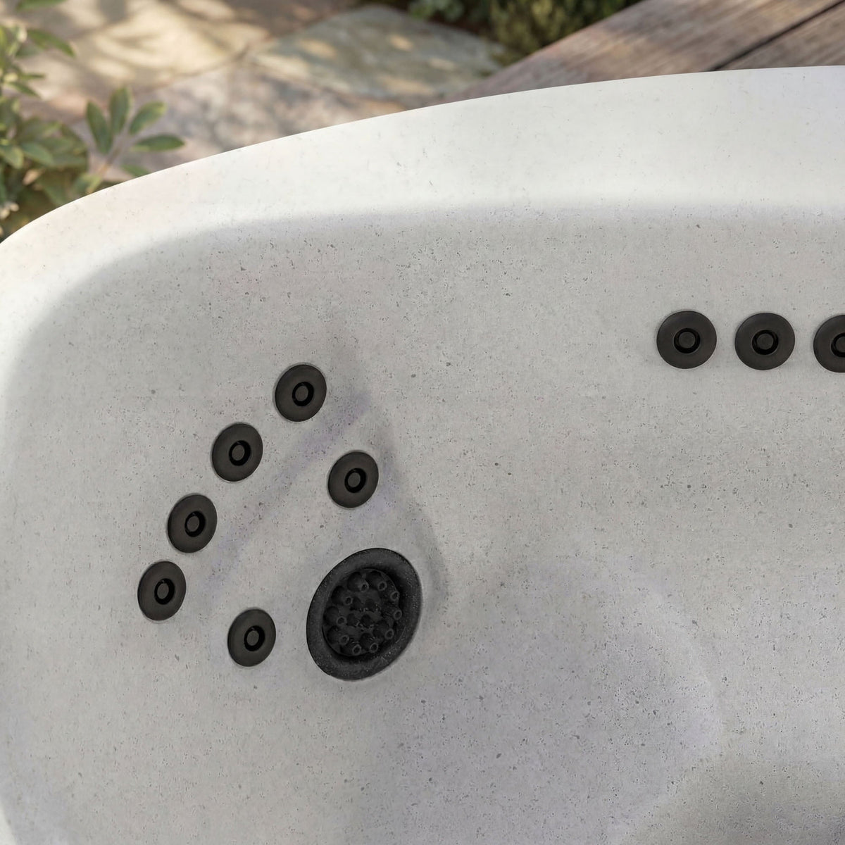 LS700DX Hot Tub - 7 Person, 90-Jet, 220-Volt, Sea Salt/ Coastal Gray