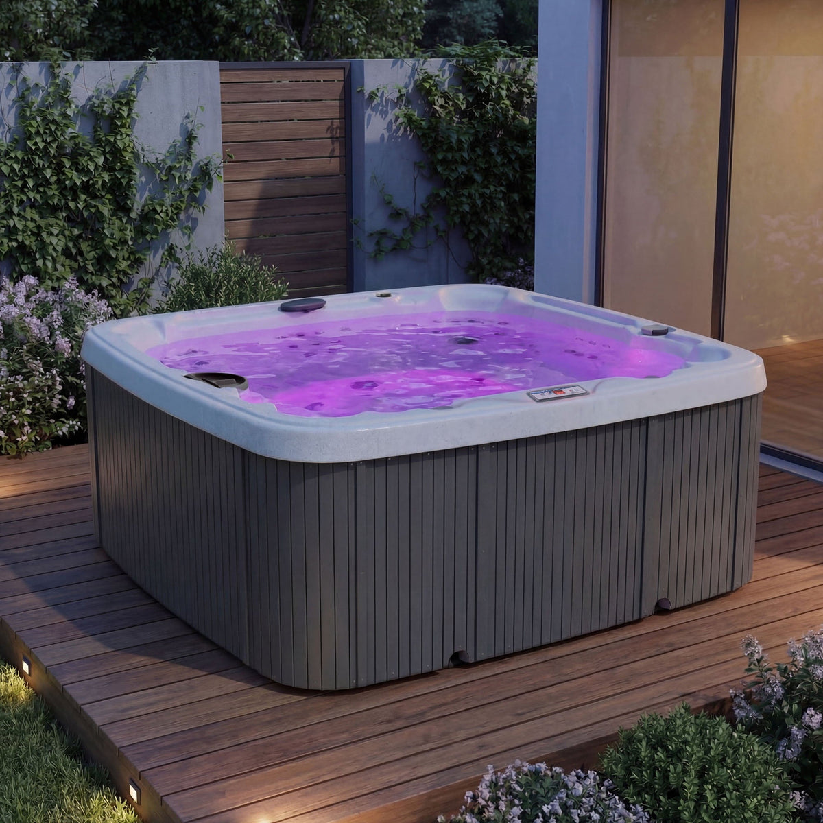 LS700DX Hot Tub - 7 Person, 90-Jet, 220-Volt, Sea Salt/ Coastal Gray