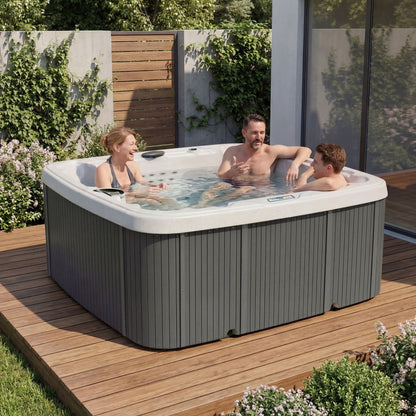 LS700DX Hot Tub - 7 Person, 90-Jet, 220-Volt, Sea Salt/ Coastal Gray