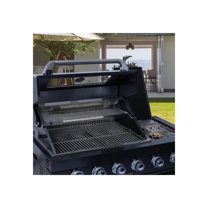Modular Outdoor Kitchen BBQ Island, 104" Outdoor Kitchen Propane Gas Island Grill with Sink, Compact Refrigerator, Storage Cabinets, Rotisserie Kit (Silver, 104")