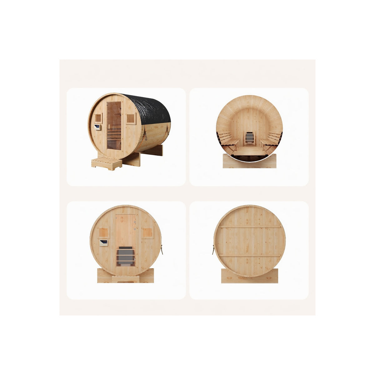 Outdoor Traditional Barrel Sauna