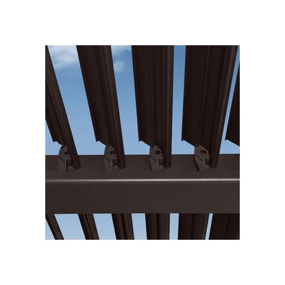 Patio Louvered Pergola 10' X 14' Outdoor Hardtop Gazebo Bronze