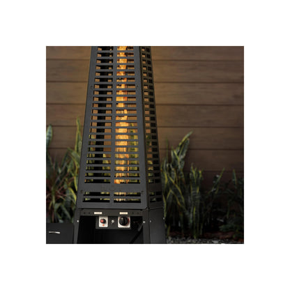 Pyramid Flame Propane Patio Heater Tower, 40,000 BTU, Black