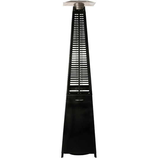 Pyramid Flame Propane Patio Heater Tower, 40,000 BTU, Black